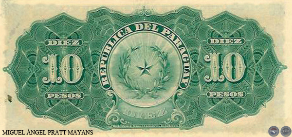 DIEZ PESOS MONEDA NACIONAL - RESELLADO A.A.24 - FIRMA: JUAN LEOPARDI - AGUSTÍN CARRÓN